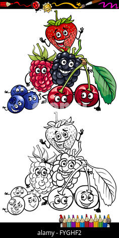 Cartoon-Beeren für Malbuch Stockfoto