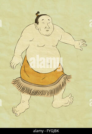 Japanischer Sumo-Ringer Stockfoto