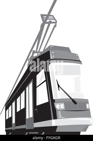Moderne Straßenbahn Tram-Train Stockfoto
