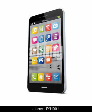 Rendern von einem original-smartphone Stockfoto