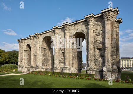 Das Mars-Tor. Reims. Champagne-Ardenne. Frankreich. Stockfoto