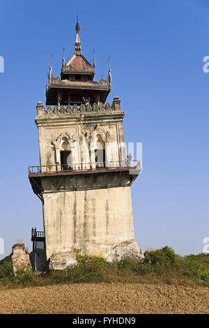Nanmyin Turm, Inwa, Mandalay-Division, Myanmar Stockfoto