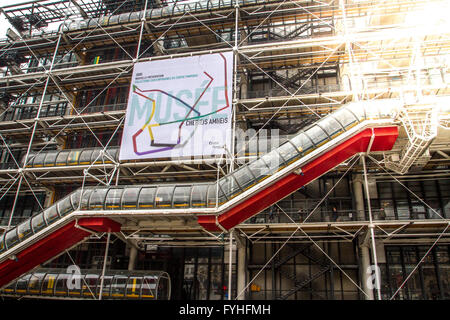 Centre George Pompidou, Les Halles, Paris, Frankreich Stockfoto