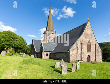 Kirche des Hl. Nikolaus, Grosmont, Monmouthshire, Wales, UK Stockfoto