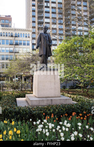 Roscoe Volunteers Statue, Madison Square Garden, New York Stockfoto