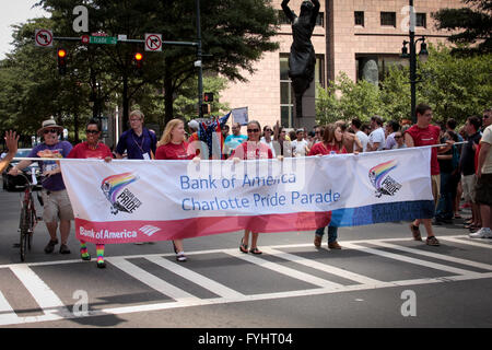 2013 Charlotte Pride Festival Parade Stockfoto