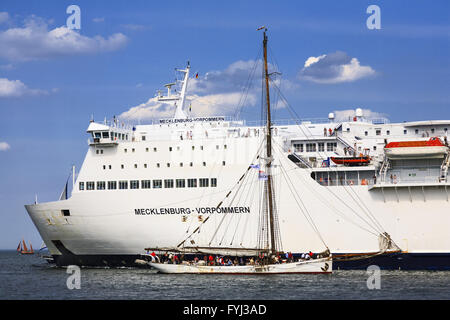 Hanse Sail 2008, Warnemünde, Rostock, Deutschland Stockfoto