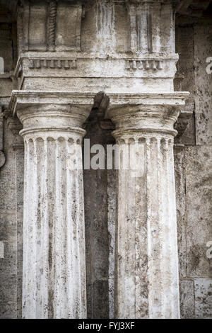 Spalten, spanische Stadt Valencia, mediterrane Architektur Stockfoto