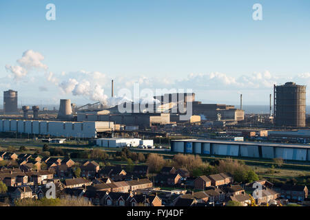 Tata Steel Stahlwerk in Port Talbot, South Wales. Stockfoto