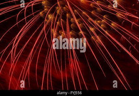 Dumfries House Fireworks Display Stockfoto