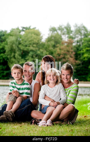 Happu große Familie " Stockfoto