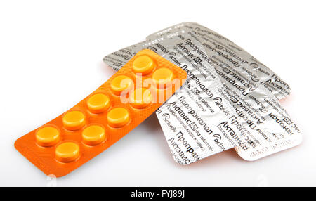 AYTOS, Bulgarien - 21. Januar 2014: Propranolol ist eine sympatholytic nicht-selektiven Beta-Blocker. Sympatholytics werden verwendet, um zu behandeln Stockfoto