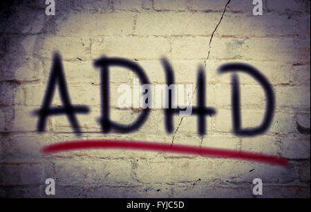 Aufmerksamkeit Defizit-Hyperaktivität-Störung-Konzept Stockfoto