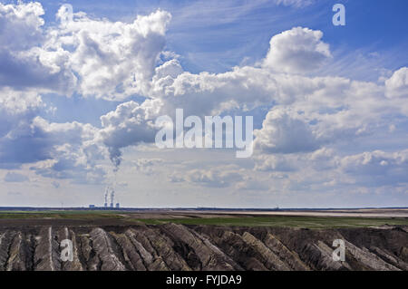 Open Face mine Jänschwalde, Brandenburg, Deutschland Stockfoto