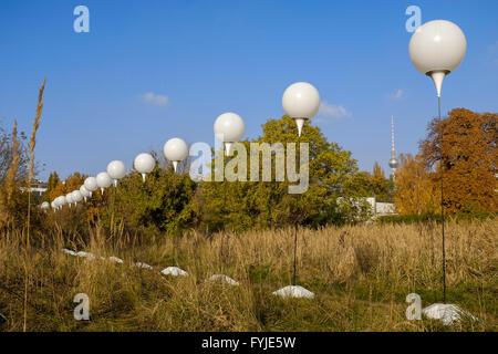 LICHTGRENZE, Installation der 25. Jahrestag Stockfoto