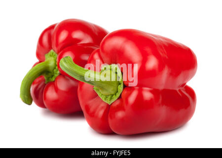 Zwei rote Paprika Stockfoto