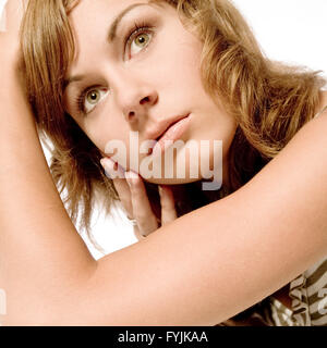 Meine braunen Augen Stockfoto