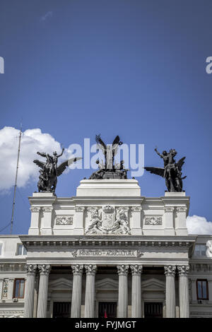 Landwirtschaftsministerium Bild der Stadt Madrid, seiner charakteristischen Architektur Stockfoto