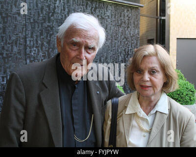 Joachim Fuchsberger mit Frau Gundula Korte Stockfoto