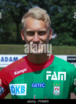 Matthias Musche (SC Magdeburg Saison 2014/15) Stockfoto