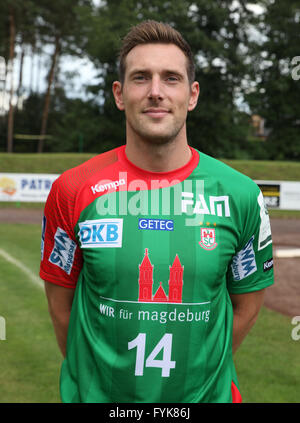 Jacob Bagersted (SC Magdeburg Saison 2014/15) Stockfoto