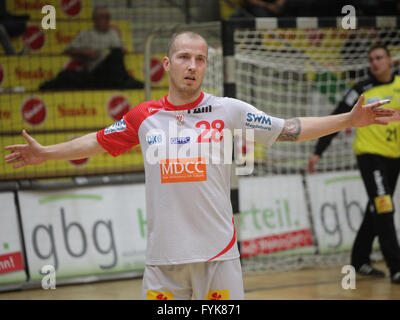 Robert Weber (SC Magdeburg Saison 2014/15) Stockfoto