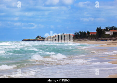 schönes Haus am Strand Stockfoto