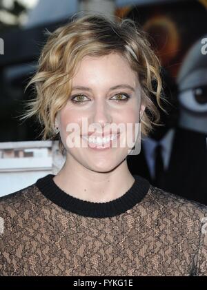 Los Angeles, CA, USA. 26. April 2016. Greta Gerwig im Ankunftsbereich für MAGGIES PLAN Premiere, Arclight Hollywood, Los Angeles, CA 26. April 2016. Bildnachweis: Dee Cercone/Everett Collection/Alamy Live-Nachrichten Stockfoto