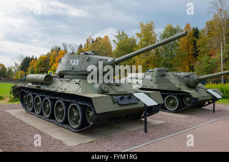 Die sowjetischen Panzer t-34 der Zeiten des zweiten Weltkriegs Stockfoto