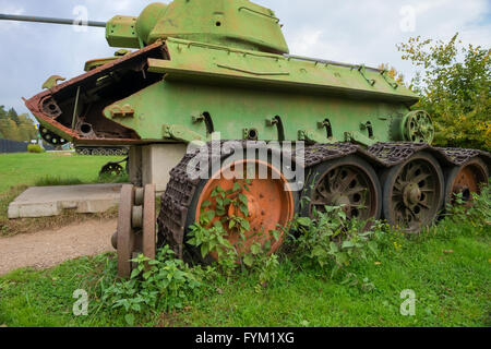 Die sowjetischen Panzer t-34 der Zeiten des zweiten Weltkriegs im Umbau Stockfoto