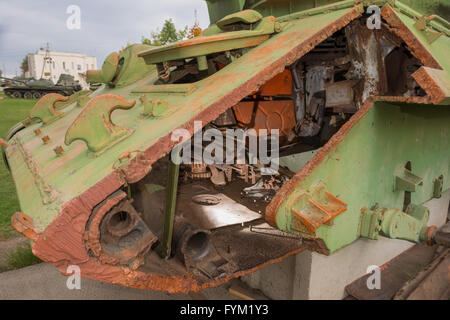 Die sowjetischen Panzer t-34 der Zeiten des zweiten Weltkriegs im Umbau Stockfoto