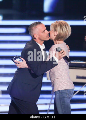 Eros Ramazzotti und Carmen Nebel Stockfoto