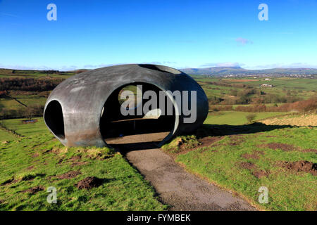 "Atom", eines der Panopticons gefunden in der Nähe von Burnley, Landashire. Stockfoto