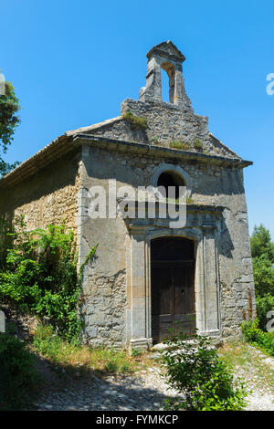 Mittelalterliche Dorf von Oppede le Vieux, Kapelle, Vaucluse, Region Provence-Alpes-Cote d ' Azur, Frankreich Stockfoto