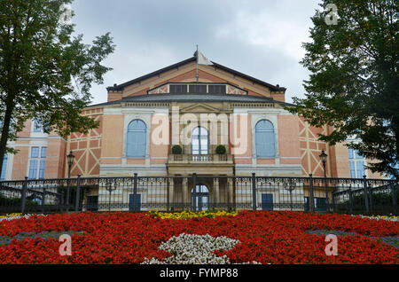 Richard-Wagner-Festspielhaus, Festspielhuegel, Bayreuth, Bayern, Deutschland Stockfoto