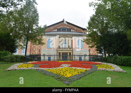 Richard-Wagner-Festspielhaus, Festspielhuegel, Bayreuth, Bayern, Deutschland Stockfoto