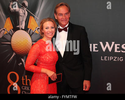 Burkhard Jung und Freund Ayleena Wagner Stockfoto