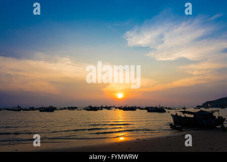Sonnenuntergang in Vung Tau, in Vietnam Stockfoto
