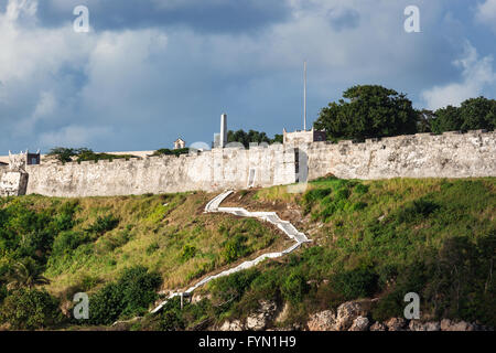 Treppe in einer alten Festung Stockfoto