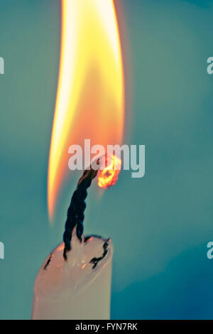 Kerzenflamme Stockfoto