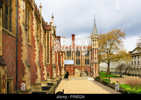 Lincolns Inn Court in London, Vereinigtes Königreich. Honourable Society of Lincoln es Inn ist eine der vier Inns Of Court in London, welche barriste Stockfoto