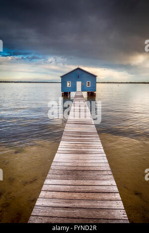 Das blaue Boot Haus, Crawley Rand Bootshaus, Mpount Bay Road, Stadt von Perth, Westaustralien Stockfoto
