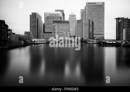 Bürogebäude in Canary Wharf, London, Vereinigtes Königreich Stockfoto