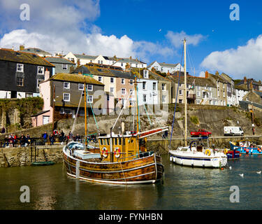 Der Hafen von Mevagissey in Cornwall, England UK Stockfoto