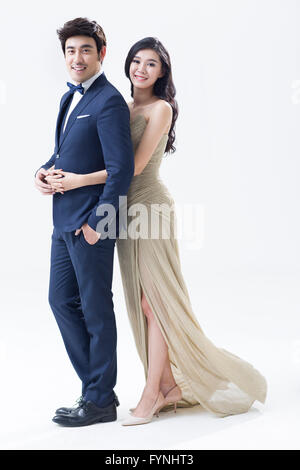 Porträt von eleganten junges Paar Stockfoto