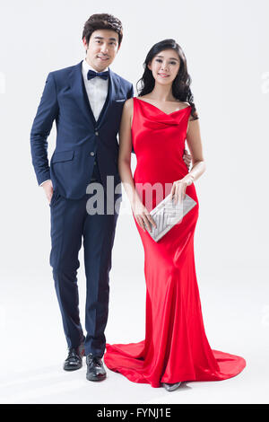 Porträt von eleganten junges Paar Stockfoto