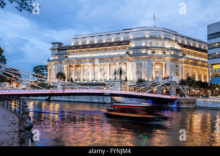 Das Fullerton Hotel, Singapore, Singapur Asien Stockfoto