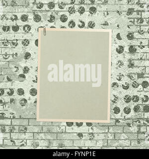 Abstrakte schönen Hintergrund im Stil von Mischtechnik mit floralen Ornament, Wörter und Zahlen Stockfoto