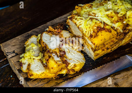 Pizza-Brot Stockfoto