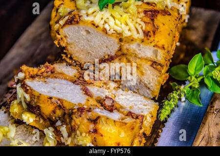 Pizza-Brot Stockfoto